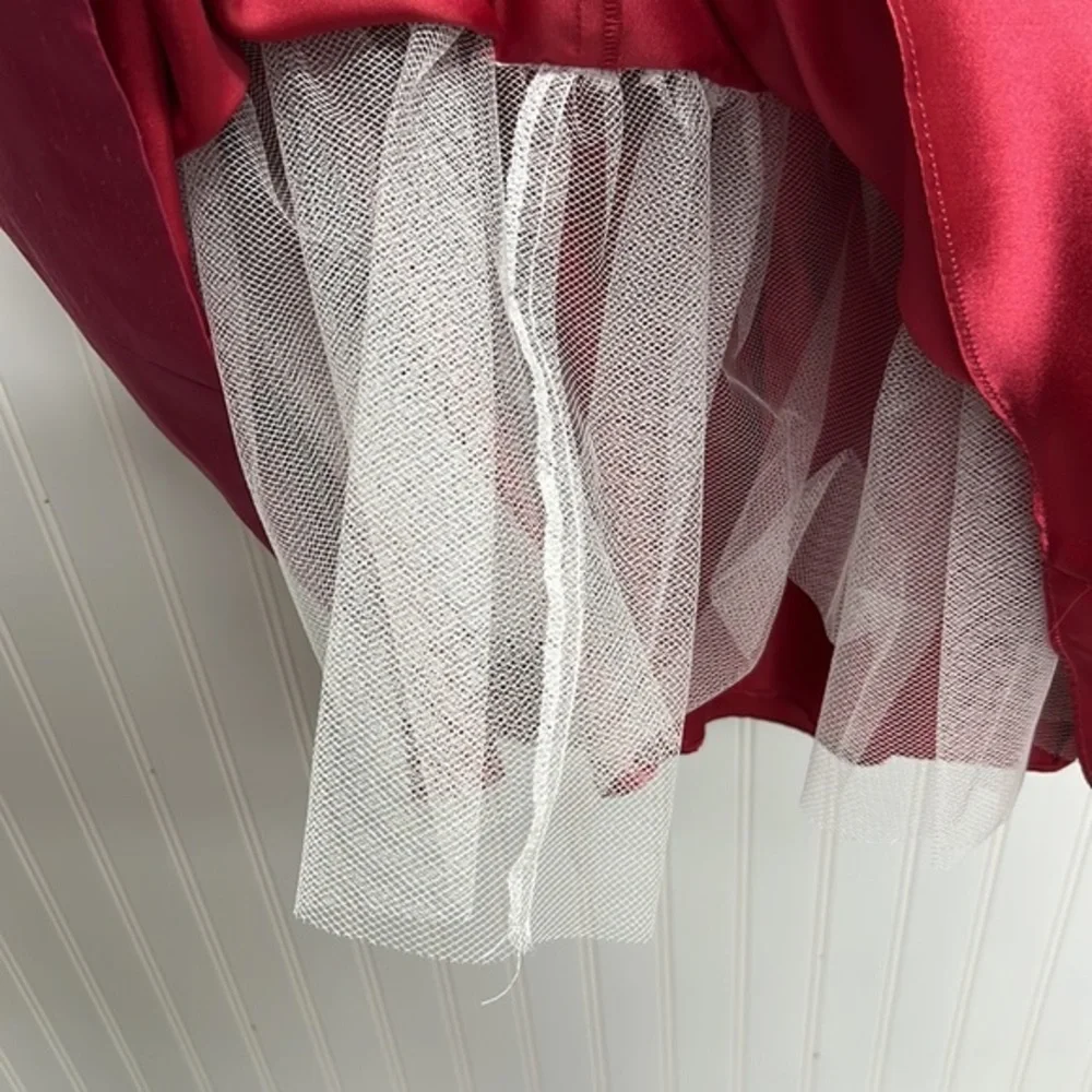 Jenny Yoo Collection 100%silk Pink Strapless Dress - Picture 9 of 9